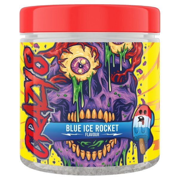 Swedish Supplements Crazy 8 325g blue ice rocket pop