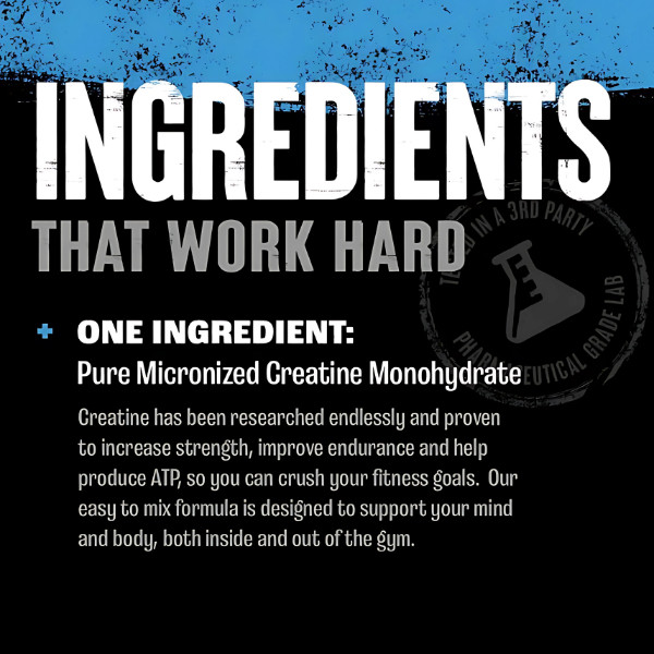 Product composition Universal Nutrition - Creatine Powder, Unflavored
