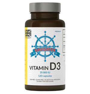 Navigator Vitamin D3 20,000 IU 120 caps.