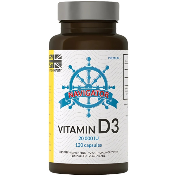 Navigator Vitamin D3 20,000 IU 120 kaps.