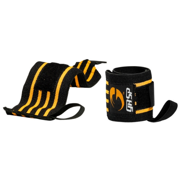 Vorschau1 GASP Hardcore Wrist Wraps Schwarz-Gelb