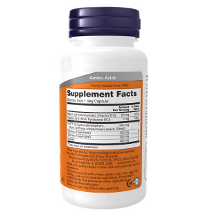 Zusammensetzung NOW Foods 5-HTP Double Strength 200mg 120 kaps. Vege