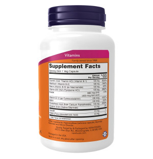 Product composition NOW Foods Vitamin B-100 100 caps. Vege