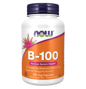 NOW Foods Vitamin B-100 100 caps. Vege