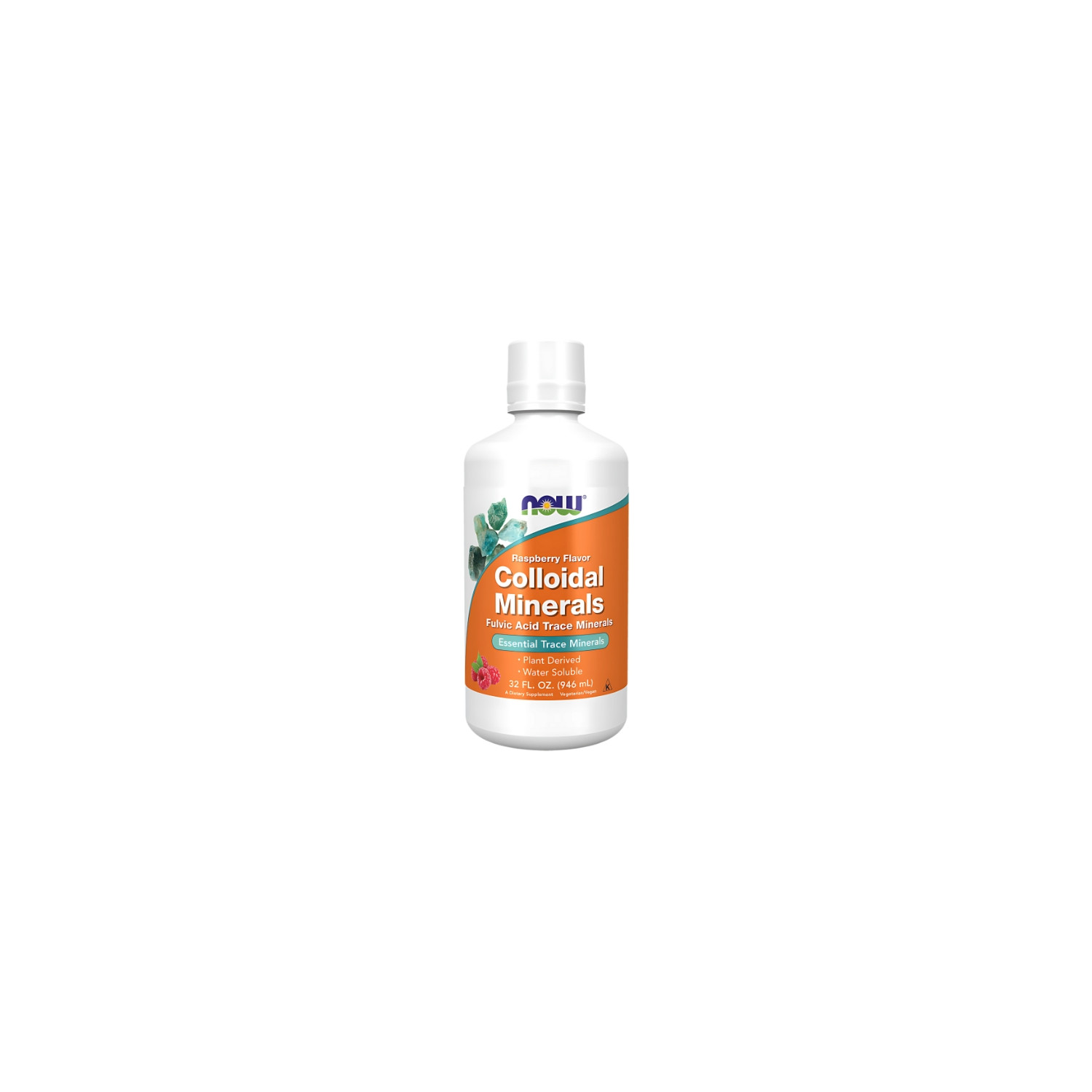 NOW Foods Colloidal Minerals Liquid 946ml Raspberry
