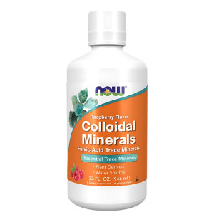 NOW Foods Kolloidale Mineralien Flüssig 946ml Himbeere