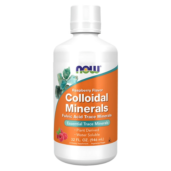 NOW Foods Colloidal Minerals Liquid 946ml Raspberry