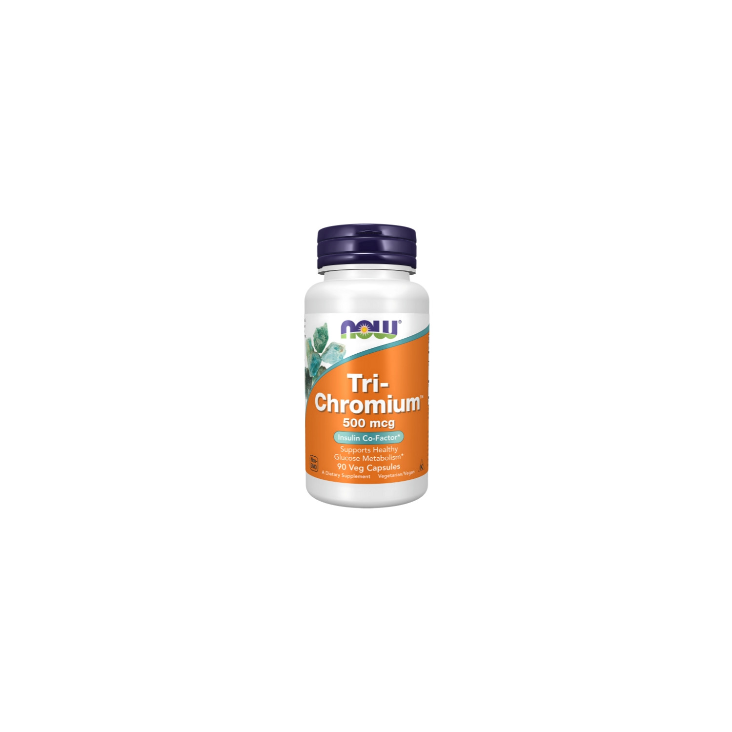 NOW Foods Tri-Chromium 500mcg with Cinnamon 90 caps. Vege