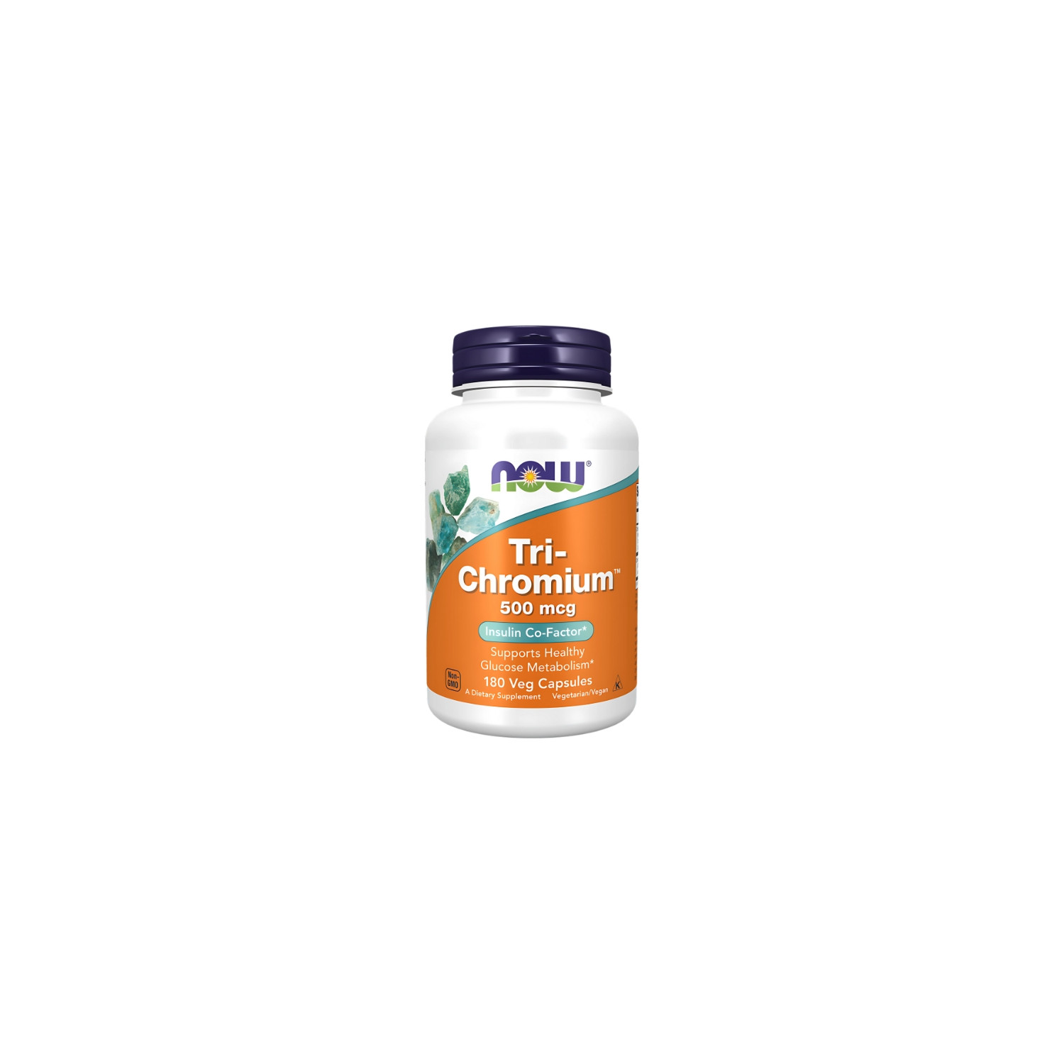 NOW Foods Tri-Chromium 500mcg with Cinnamon 180 caps. Vege