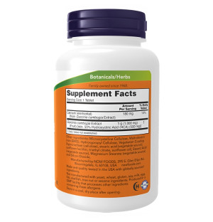 Zusammensetzung NOW Foods Garcinia 1000mg 120 tabl.