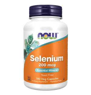 NOW Foods Selenium 200mcg 180 caps. Vege