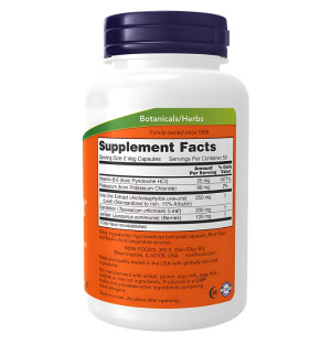 Product composition NOW Foods Water Out 100 caps. Vege