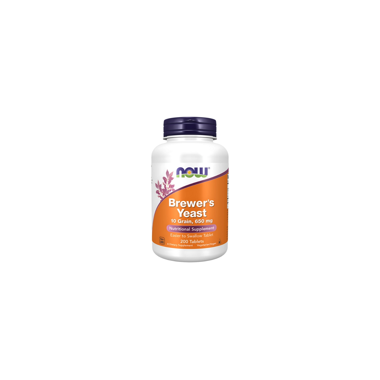 NOW Foods Drożdże Piwne 650mg 200 tabl. Vege