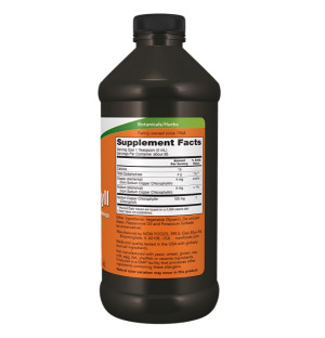 Zusammensetzung NOW Foods Chlorophyll Flüssigkeit 473ml Minze