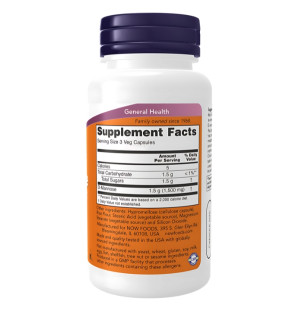 Skład produktu NOW Foods D-mannoza 500mg 120 kaps. Vege