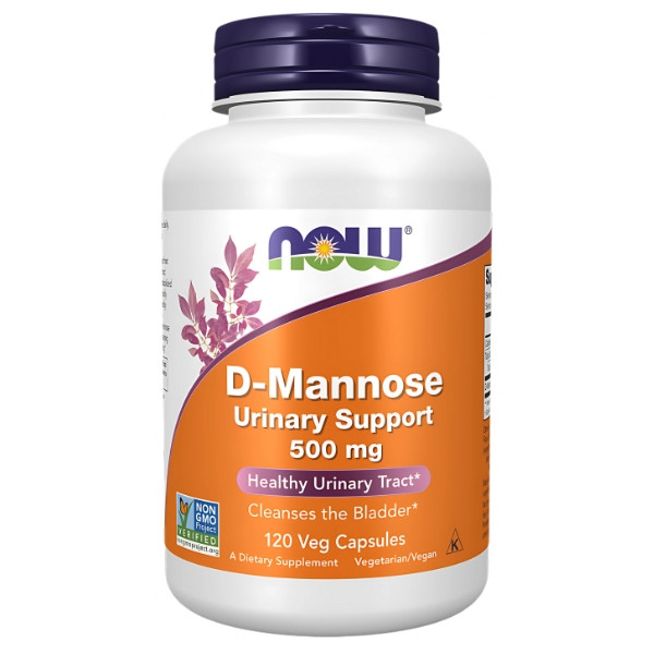 NOW Foods D-mannoza 500mg 120 kaps. Vege