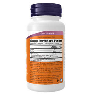 Skład produktu NOW Foods Aloe Verva 10,000 250 kaps. Softgels