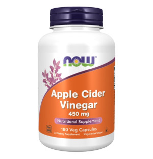 NOW Foods Apple Cider Vinegar 450mg 180 kaps. Vege