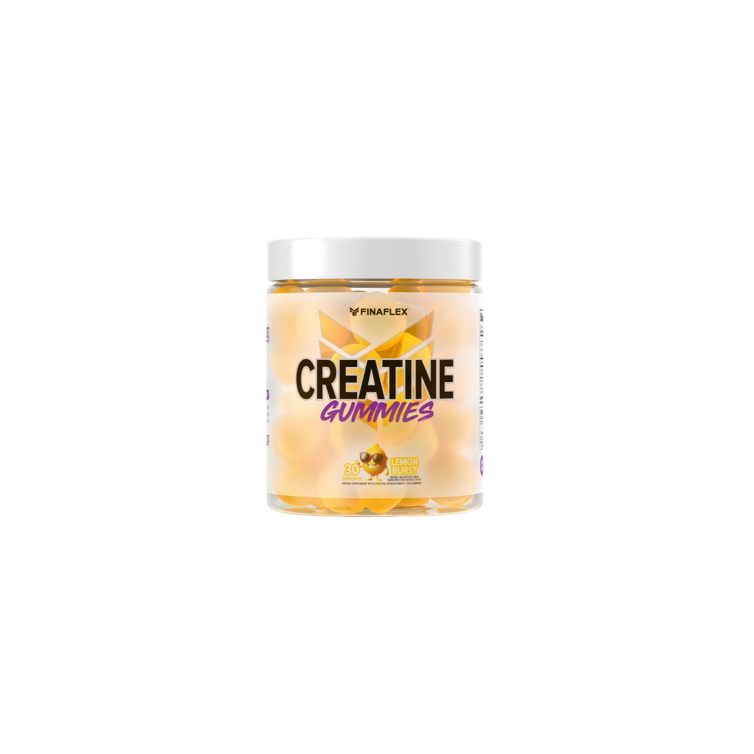 Finaflex Redefine Creatine Gummies 120 Softgels lemon