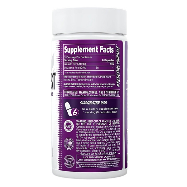 Zusammensetzung Finaflex Redefine Pure Test Booster 120 kaps.