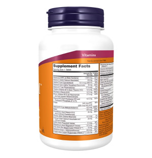 Zusammensetzung NOW Foods ADAM Multi-Vitamin für Männer 120 tabl.