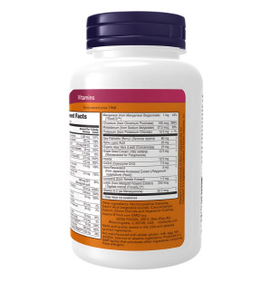 Zusammensetzung NOW Foods ADAM Multi-Vitamin für Männer 120 tabl.