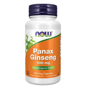 NOW Foods Panax Ginseng 500mg 100 kaps. Vege