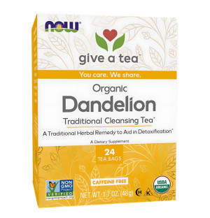 NOW Foods Organic Dandelion Tea 24 ct. 48g