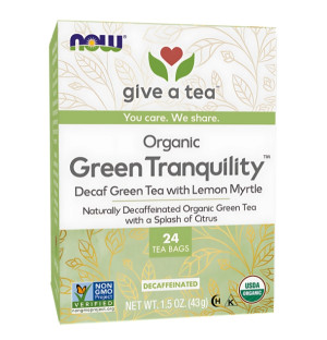 NOW Foods Green Tranquility Bio-Grüner Tee 24 stk. 43g