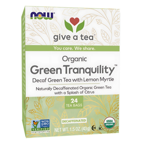 NOW Foods Green Tranquility Bio-Grüner Tee 24 stk. 43g
