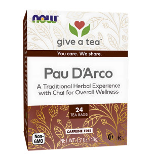 NOW Foods Pau D'Arco Traditioneller Kräutertee 24 stk. 48g