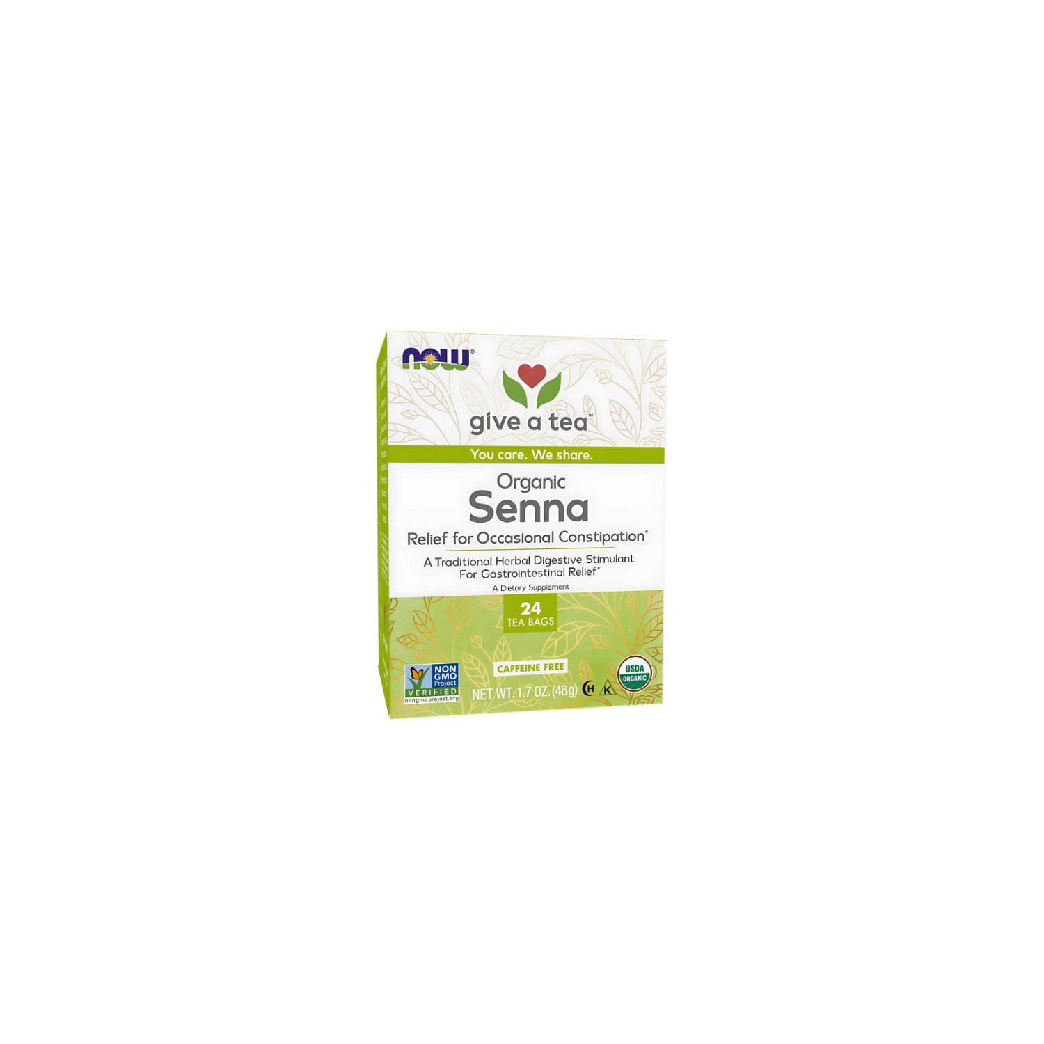 NOW Foods Organic Senna Tea 24 ct. 48g