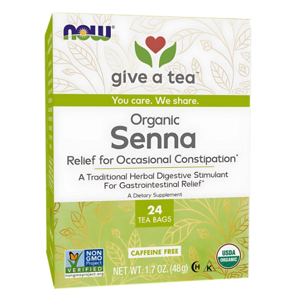 NOW Foods Organic Senna Tea 24 ct. 48g