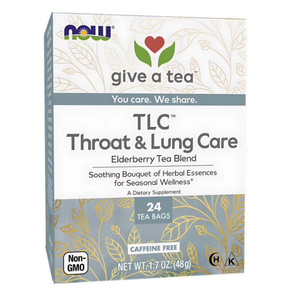 NOW Foods TLC Hals und Lungenpflege-Tee 24 stk. 48g