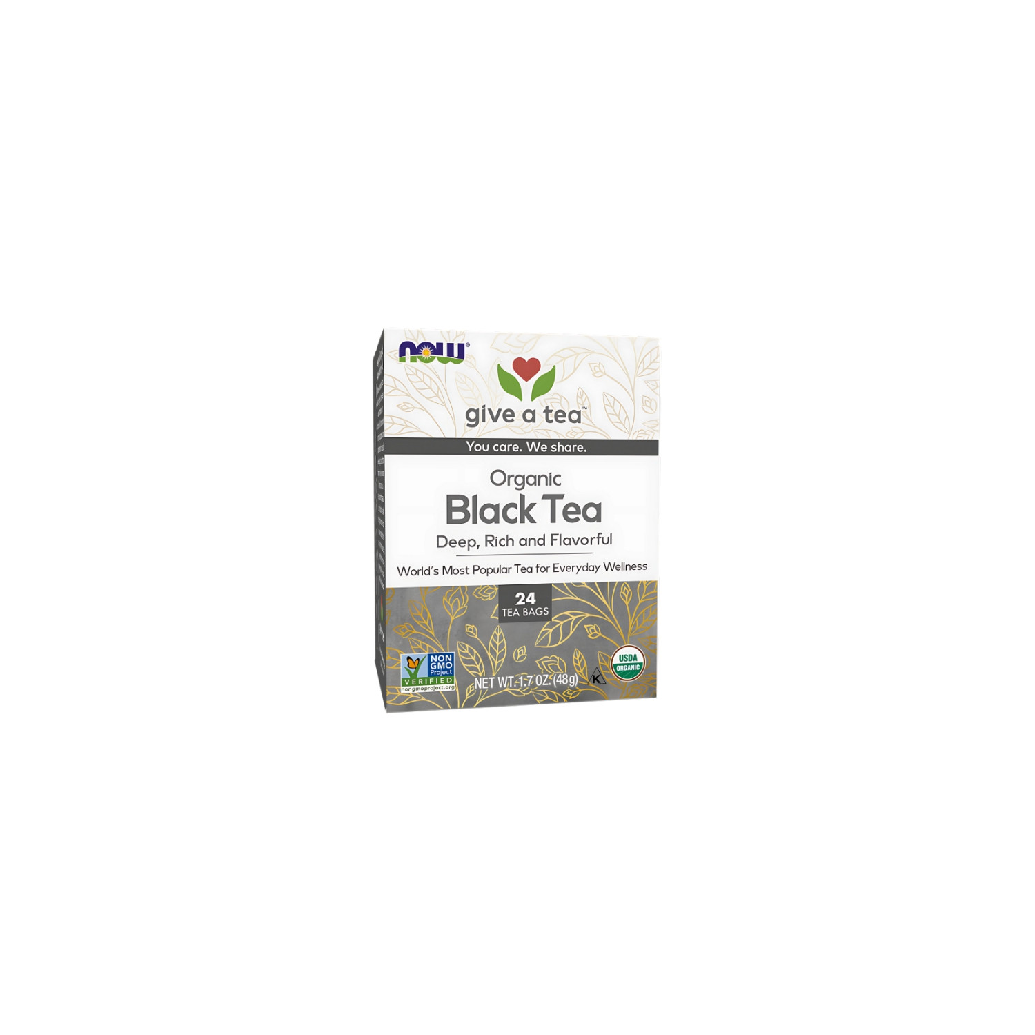 NOW Foods Organic Black Tea 24 ct. 48g