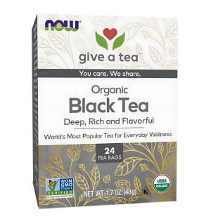 NOW Foods Organic Black Tea 24 ct. 48g