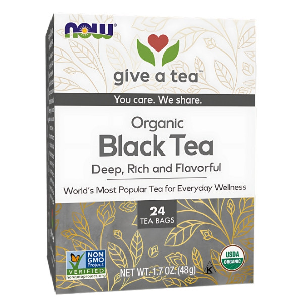 NOW Foods Organic Black Tea 24 ct. 48g