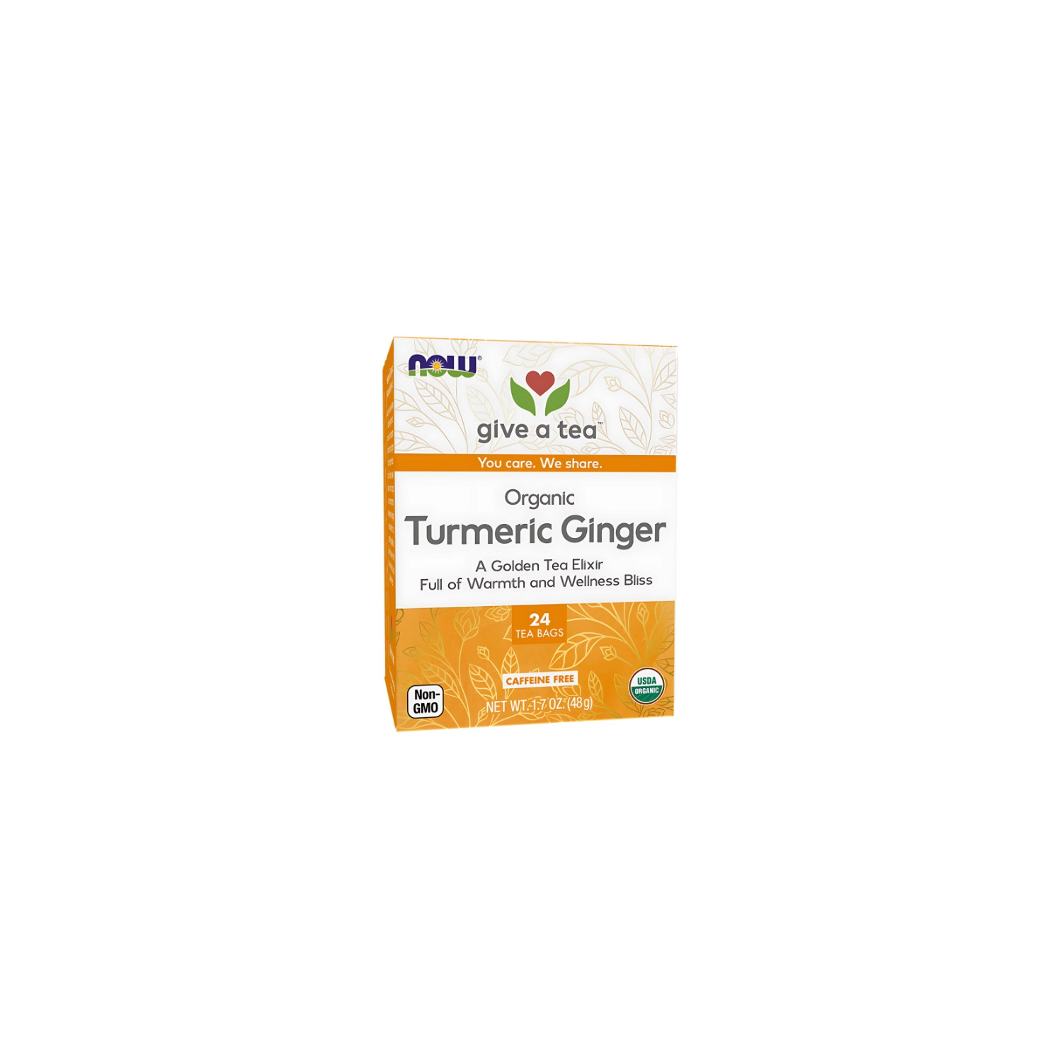 NOW Foods Bio-Kurkuma-Ingwer-Tee 24 stk. 48g