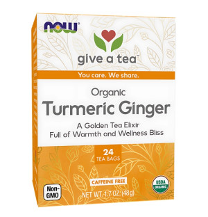 NOW Foods Bio-Kurkuma-Ingwer-Tee 24 stk. 48g