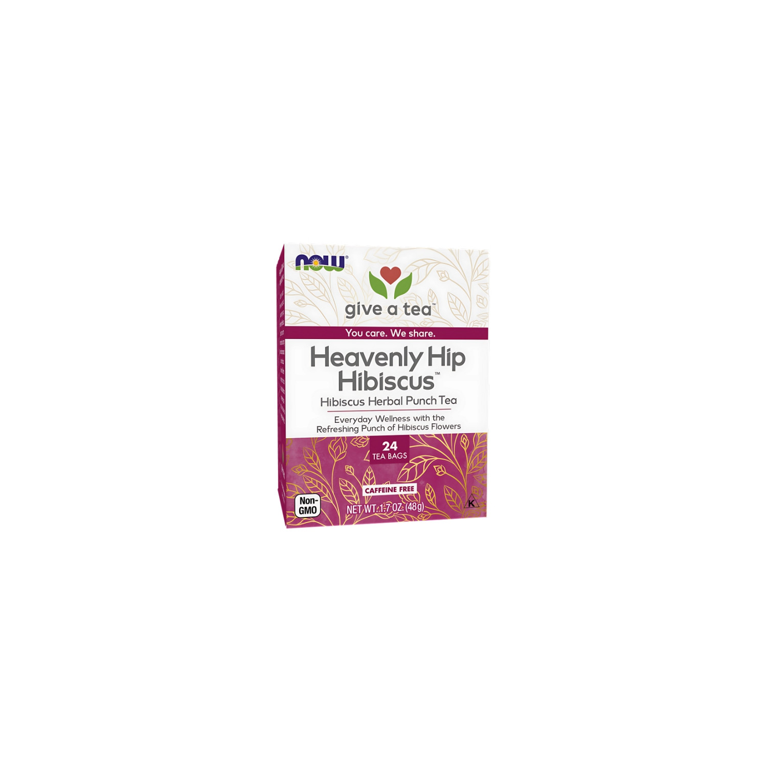 NOW Foods Heavenly Hip Hibiscus Bio-Tee 24 stk. 48g