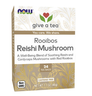 NOW Foods Rooibos-Reishi-Pilz-Tee 24 stk. 48g