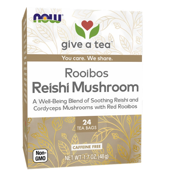 NOW Foods Rooibos-Reishi-Pilz-Tee 24 stk. 48g