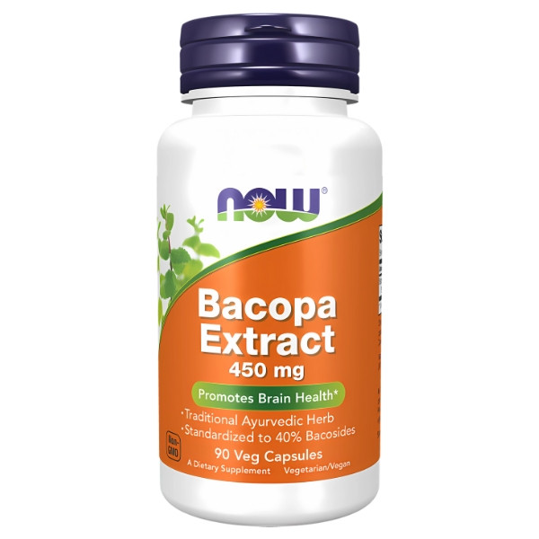NOW Foods Bacopa-Extrakt 450mg 90 kaps. Vege