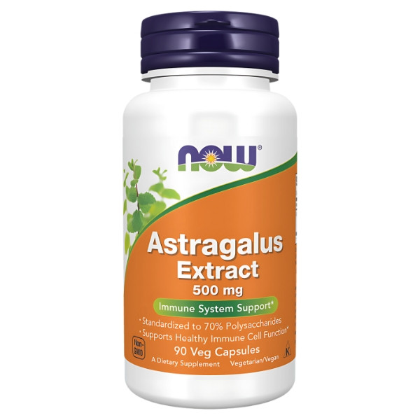 NOW Foods Astragalus 70% EXT 500mg 120 kaps. Vege