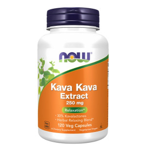 NOW Foods Kava Kava Extract 250mg 120 caps. Vege