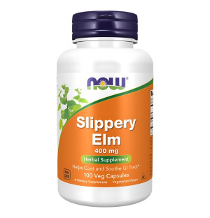 NOW Foods Wiąz Czerwony (Slippery Elm) 400mg 100 kaps. Vege