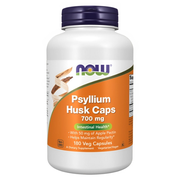 NOW Foods Psyllium Husk 700mg 180 caps. Vege