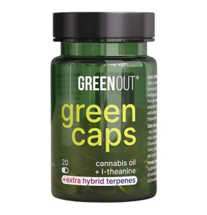 DT Green Out Green Caps + Terpenes 20 caps.