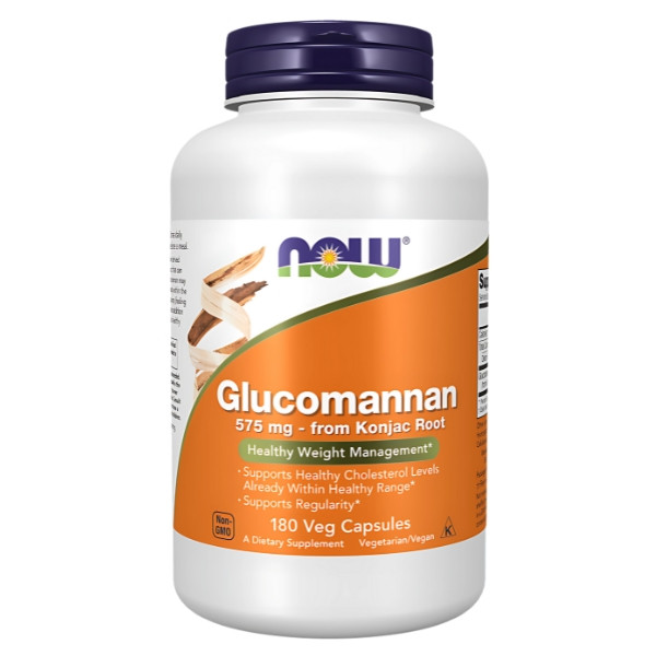 NOW Foods Glucomannan 575mg 180 caps. Vege
