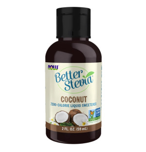 NOW Foods BetterStevia Liquid 59ml Kokos